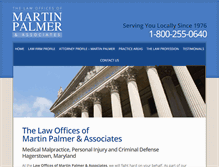 Tablet Screenshot of martinpalmer.com